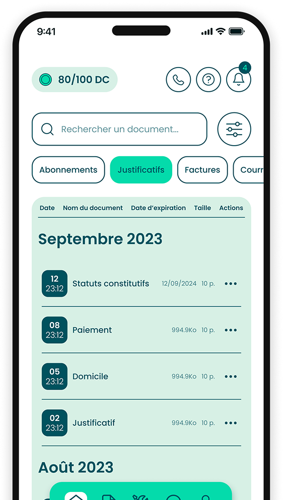 Tableau de bord IDOMYOU pour gérer la domiciliation
