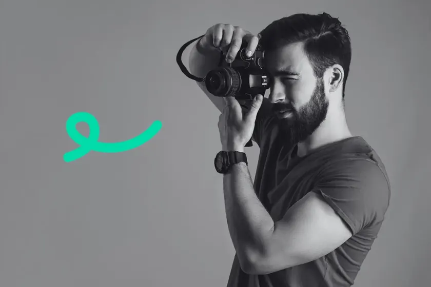 Photographe professionnel en séance